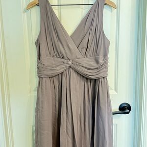 Donna Morgan Strapless Dress in Taupe